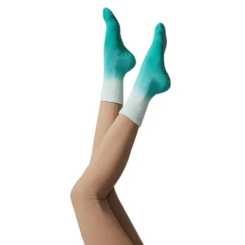 2023 Весенне-летние Носки для йоги, противоскользящие Спортивные носки из чистого хлопка, Носки для пилатеса, Длинные