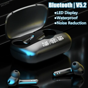 2023 Новая беспроводная гарнитура TWS Bluetooth 5.2 Smart Touch HD Call Наушники Водонепроницаемые наушники с шумоподавлением с микрофоном