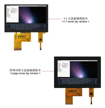 5,0 дюймов 16,7 М 24-битный RGB 40PIN HD TFT LCD GT911 GT1151Q Емкостный сенсорный цветной экран 800 (RGB) * 480 6P Интерфейс I2C