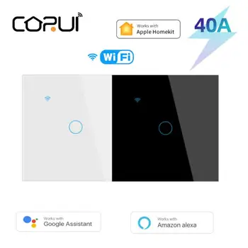 CORUI Homekit Smart WIFI Переключатель Бойлера Водонагреватель 40A Таймер Домашней Автоматизации Поддержка Голосового Управления Siri Alexa Google Home