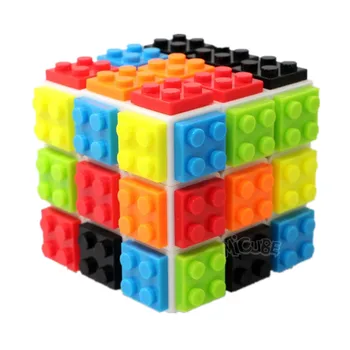 Fanxin Fun Съемные строительные блоки Кубики 3x3x3 Профессиональная обучающая Скоростная головоломка 3x3 Cubo Magico Игрушки Подарки