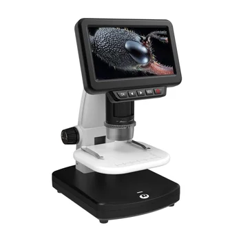 YS021 5-дюймовый IPS 1080P Цифровой биологический микроскоп 1500X 5MP 8 светодиодных видеомикроскопов с увеличителем для пайки электроники