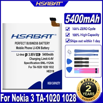 Аккумулятор HSABAT 5400mAh HE319 для Nokia 3 TA-1020 1028 1032 1038