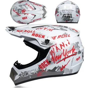Бесплатный подарок Внедорожные шлемы горные гонки горный полнолицевой шлем мотоцикл moto cross casco casque capacete