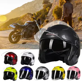 Велосипедный шлем с защитой от царапин, Регулируемый Дышащий Универсальный шлем с открытым лицом Для езды на мотоцикле