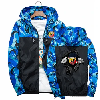 Весенне-осенняя мужская спортивная одежда с логотипом ABARTH, камуфляжные толстовки, пальто, камуфляжные куртки