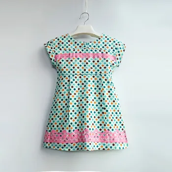Детские платья для летних девочек, новое модное винтажное платье принцессы в горошек для маленьких девочек