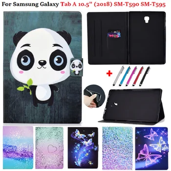 Для Samsung Galaxy Tab A 10.5 Чехол 2018 T590 T595 T597 Планшет Smart PU Кожаный чехол Для Galaxy Tab A 10 5 SM-T590 SM-T595 Чехол