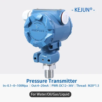 Емкостный датчик давления 4-20 ма Датчик давления воды в топливном баке для дизельного топлива M20 * 1,5 Пьезоэлектрический датчик давления