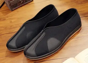 кроссовки для тайцзи ушу шаолиньские монахи Обувь для кунг-фу ушу Обувь для боевых искусств тайцзи даосская обувь черного цвета