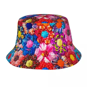 Летняя пляжная шляпная одежда, ретро-цветы, товары в стиле пэчворк, шляпы Боб, уличная одежда, подростковые солнцезащитные шляпы, шляпа Боба, шляпа рыбака, спортивная шляпа