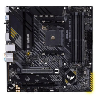 Материнская плата ASUS TUF GAMING B450M-PRO S AMD B450 (AM4) Micro ATX Gaming с PCIe 3.0, dual M.2, 10 каскадами питания DrMOS, 1x2,5 Гб