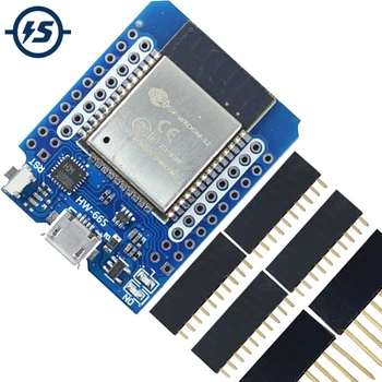 Мини-комплект ESP32 Модуль WiFi Плата разработки Беспроводной Bluetooth-Совместимый Двухъядерный процессор 2-в-1 ESP32 3,3-5V С высокой Масштабируемостью