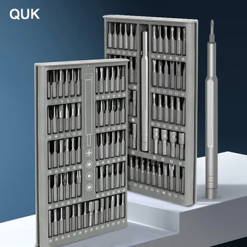 Набор магнитных отверток QUK Прецизионные шестигранные биты Phillips Torx Профессиональные инструменты для ремонта дома Многофункциональные наборы