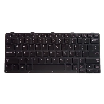 Новая Английская Клавиатура Для Ноутбука Latitude 14 Rugged E7404 E5404 092HF3 Американской версии С Подсветкой Черных Клавиатур N84A