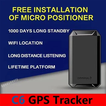 Новый глобальный GPS-трекер C6, устройство слежения за автомобилем, онлайн-программное приложение для мотоциклов со встроенным сильным магнитом емкостью 7000 мАч