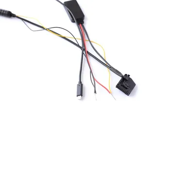 Проводка интерфейса аудиоадаптера MP3 Aux, совместимая с Bluetooth, для Mercedes Benz Comand 2.0