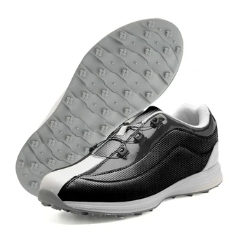 Профессиональная мужская обувь для гольфа, водонепроницаемая противоскользящая обувь для тренировок в гольф на открытом воздухе, большой размер 39-46, высокое качество