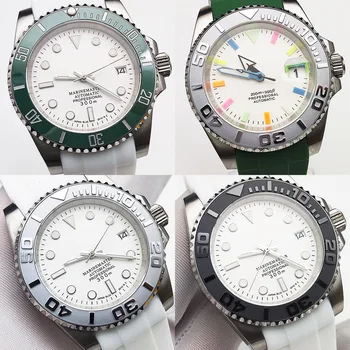 Сапфировые мужские модные военные часы роскошные оригинальные спортивные часы с хронографом водонепроницаемые механические часы NH35 цифровые часы
