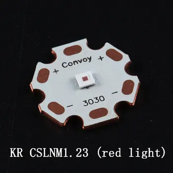 Светодиод KR CSLNM1.23, красный, оголенный светодиод или припаянный к медной плате DTP.
