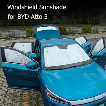 Солнцезащитный козырек для BYD Atto 3 2022 2023 Переднее заднее лобовое стекло с защитой от ультрафиолета, Отражатель в салоне автомобиля Asccesserios