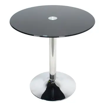 Столешница По желанию Журнальный столик для маленькой квартиры, обеденный стол, черное Белое прозрачное стекло, круглый стол из закаленного стекла