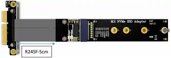 Удлинительный кабель ADT PCIe 4x Плата адаптера M.2 NVMe SSD поддерживает PCI-E 3.0 x4, полноскоростная поддержка ADT от M2 до PCI Express 3.0 X4