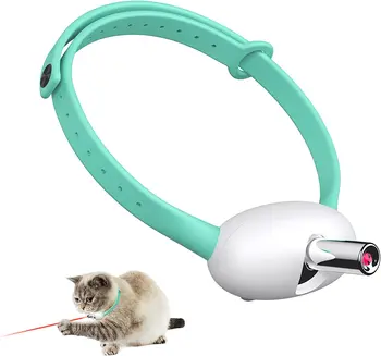 Умный кот, Лазерный ошейник, Игрушки для кошек, Электрический Умный забавный ошейник для котенка, Интерактивные игрушки для кошек, Игрушки для упражнений для домашних животных