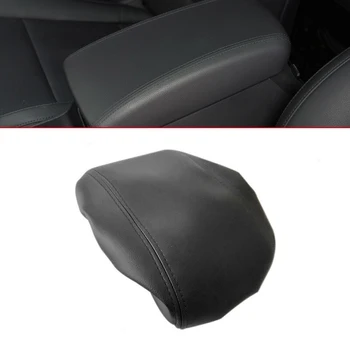 Черная крышка коробки для подлокотника центральной консоли автомобиля из искусственной кожи, дышащая водонепроницаемая, подходит для Hyundai Tucson 2015 2016 2017 2018