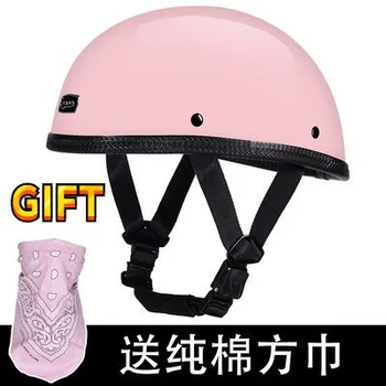 Японский стиль, Бесплатные подарочные шлемы для мотокросса для мужчин и женщин, Мотоциклетный шлем в горошек, Немецкое Винтажное Каско